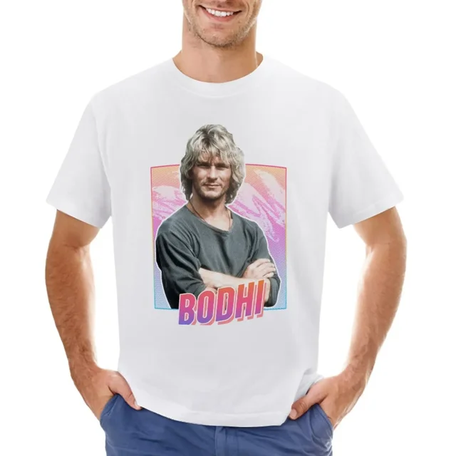 Bodhi - Camiseta con diseño de los años 80 camiseta de manga corta de gran tamaño sudaderas blancas y negras para niños hombres