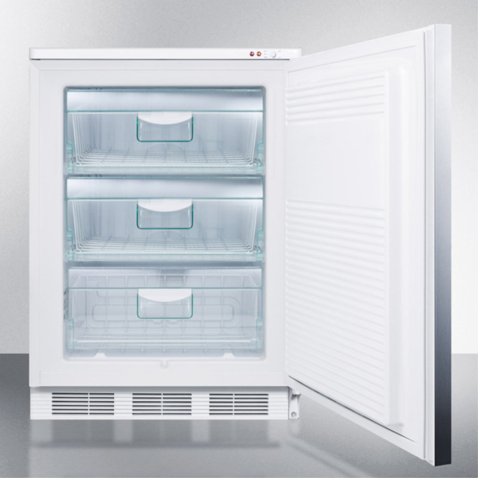Accucold VT65MLBISSHH 24" Medical Undercounter All Freezer w/ Solid Door, 3.5 Cu. Ft.