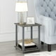 thumbnail image 2 of Mesa auxiliar Furinno Simplistic, juego de 2 unidades, roble francés, gris y gris, 2 of 9