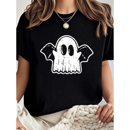 Bat Halloween Costume T Shirt Cotton Graphic Tees Soft Tops Vintage Design Short Sleeve Round Neck Black S-5XL