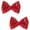 Red, variant on Love Fairy 3-Inch Glitter Bow Hairpin - Sparkling Sequin Bow Tie Hair Clip for Girls,Teens, and Women ()