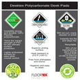 thumbnail image 7 of Desktex® Pack of 2 Polycarbonate Rectangular Desk Pads with Anti-Slip Backing - 19" x 24", 7 of 7