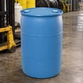 thumbnail image 5 of Bushman 55 Gallon Plastic Drum, Tight Head HDPE Storage Container with Closed Lid, Blue, 5 of 9
