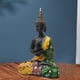 thumbnail image 5 of Estatua de Buda de resina tailandesa, pequeña estatua de meditación Feng Shui tailandesa, figura para Verde amarillo, 5 of 8