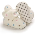 thumbnail image 3 of Baby Booties Newborn Boys Girls Fleece Boots Non Slip Grippers Stay On Slipper Socks Infant First Walker Winter Warm Crib Shoes, 3 of 7