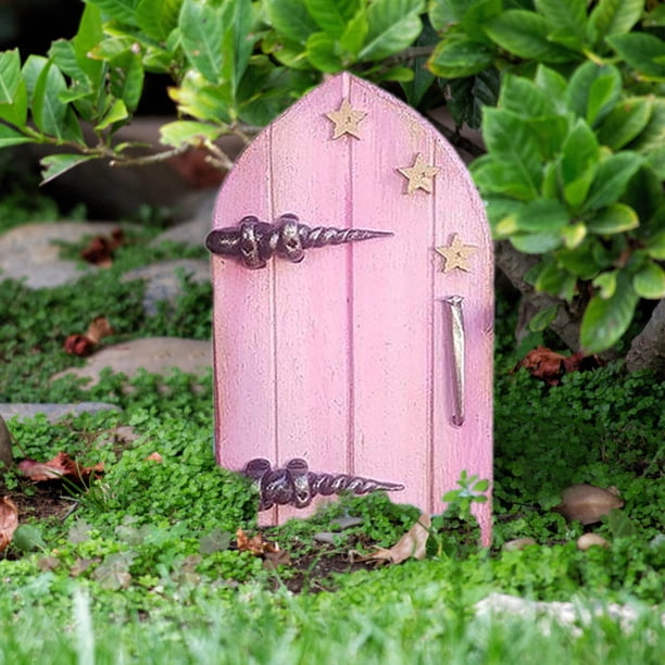 Xihbxyly Árbol de Jardín En Miniatura para Puerta, Decoración de Cuento de Hadas, Artesanía de Madera Duradera, Ideal para Exteriores, Regalo Ideal para Vacaciones, Patio o Sala de Estar, Material Md