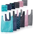 thumbnail image 1 of Pack Of 6 Foldable Shopping Bags Reusable Environmentally Friendly With Attached Bag For Shopping GuanGuan, 1 of 5