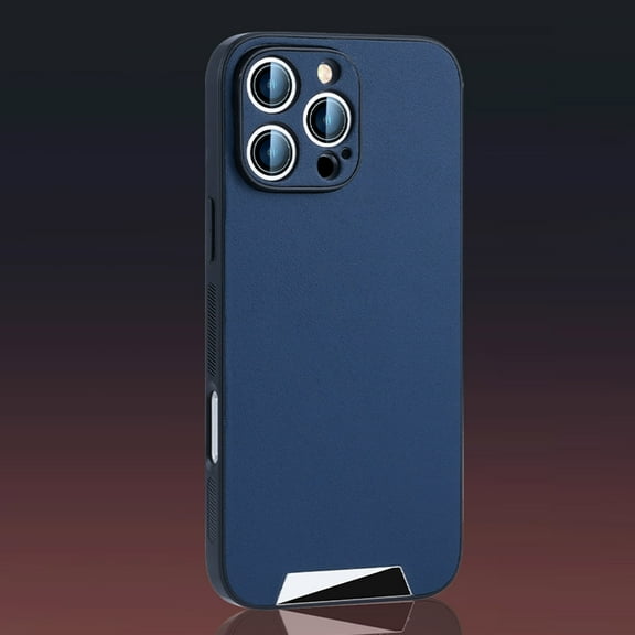 for iPhone 11 Pro Max, Premium PU Leather Luxury Non-Slip Grip Bumper Anti-Fingerprints Shockproof Full Body Protective Cover Men Women Slim Phone Case for iPhone 11 Pro Max, Blue
