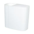 thumbnail image 1 of Cubo de basura pequeño, compacto y delgado de 12 l con tapa para el baño. blanco, 1 of 9