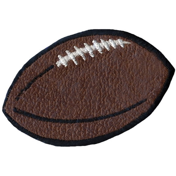 Wrights Iron-On Applique-Brown Leather Football