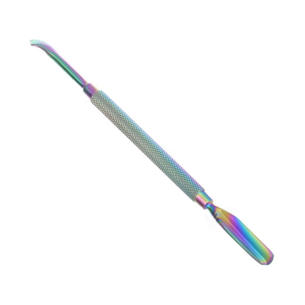 Vogacara Herramientas de manicura Uñas postizas Doble cabeza Color sirena Empujadores multifunción Removedor Cuchara de pedicura Recortador Juegos de manicura tipo 5