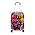 thumbnail image 4 of Rockland Adult 3-Piece Heart Hardside Luggage Sets, Pink, 4 of 5