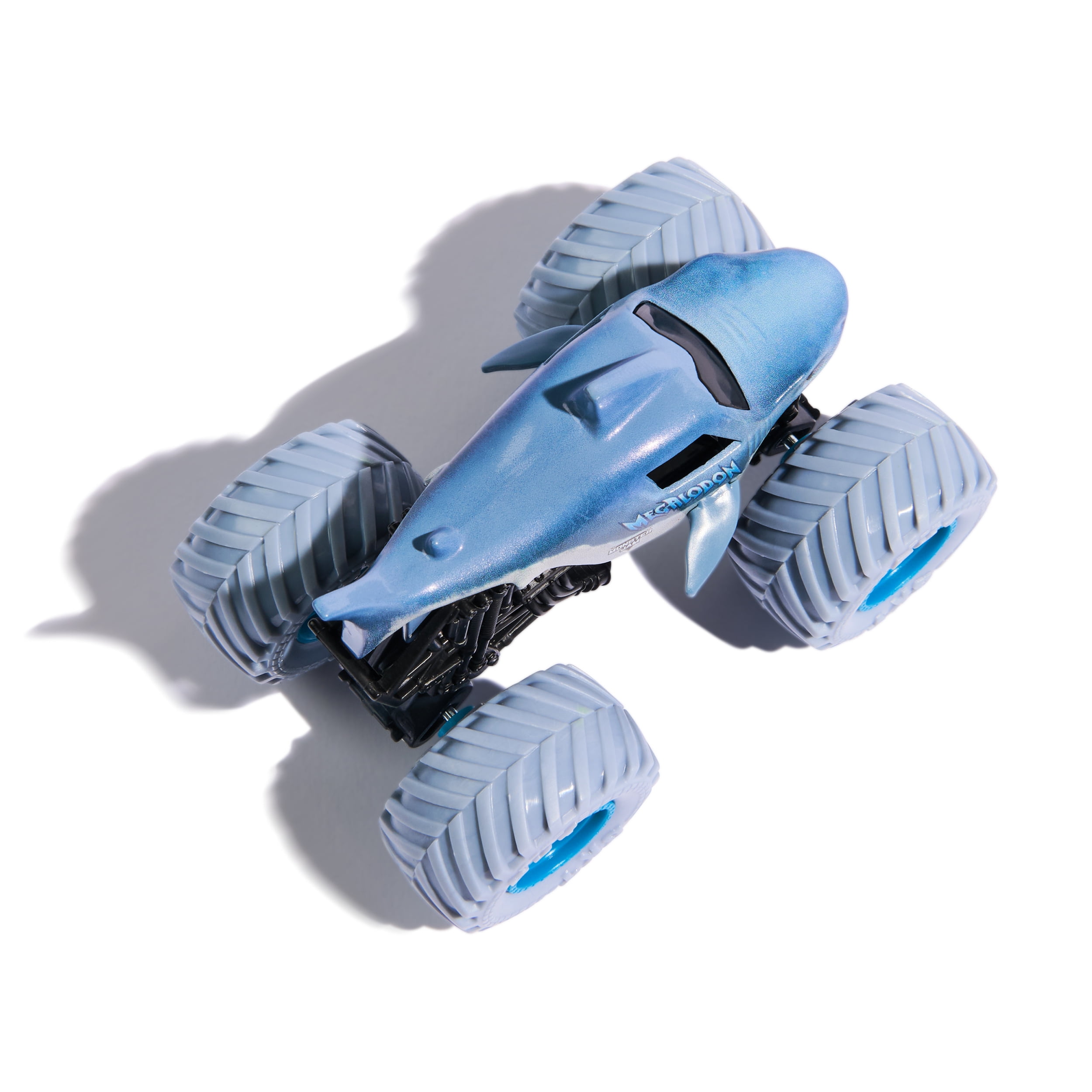 Monster Jam, Official Earth Shaker Vs. Megalodon Die-Cast Monster Trucks, 1:64 Scale, Kids Toys for Boys Ages 3 and up