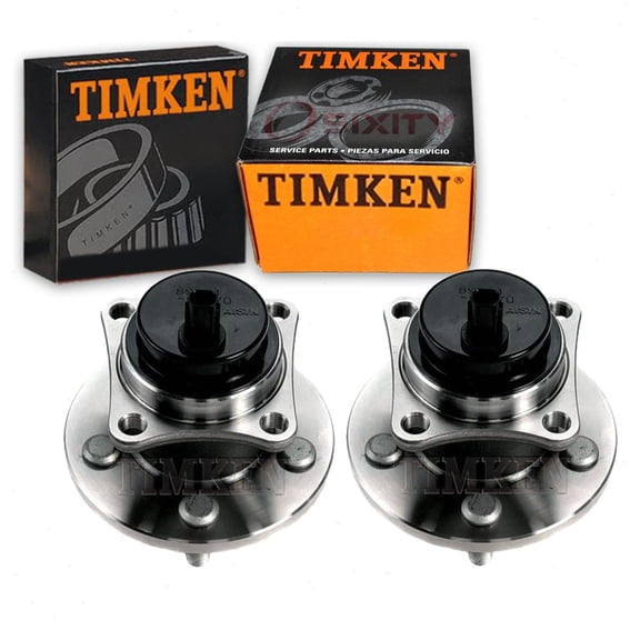 2 pc Timken Rear Wheel Bearing Hub Assembly compatible with Toyota Corolla 2009-2018