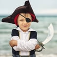 thumbnail image 4 of ColoMX LIOOBO Pirate Eye Patch, cómodo parche ajustable de un solo ojo, almohadilla para los ojos para niños, adolescentes, decoración de fiestas (negro), 4 of 7