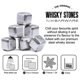 thumbnail image 3 of 10 Uds. Cubitos de hielo de piedras de whisky de acero inoxidable, piedra de enfriamiento reutilizable para vino de whisky, mantenga su bebida fría durante más tiempo, herramientas de barra Feliz Sencillez, 3 of 5