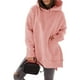 thumbnail image 1 of Sudadera con Capucha Dobladillo Dividido con Bolsillo Sudadera con Capucha Manga Larga Gruesa Sudadera con Capucha Extragrande para Mujer Rosa XXL, 1 of 6