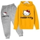 thumbnail image 5 of Conjunto de sudadera y pantalones para niño y niña, primavera y otoño, sudadera holgada, chándal, ropa para niño de 4 a 14 años, 5 of 5