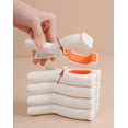 thumbnail image 4 of 5 pinzas para la ropa de color blanco y naranja para exteriores, pinzas para abrigos, pinzas para la ropa de plástico tricolor sin marcar, grandes, antideslizantes y resistentes al viento s, 4 of 5