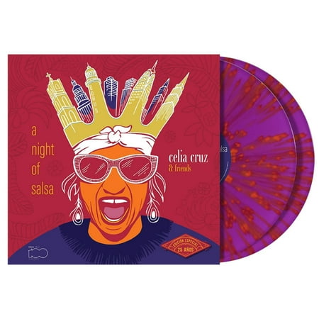 Celia Cruz & Friends - a Night of Salsa (25th Anniversary) - Latin - Double Vinyl LP Magenta