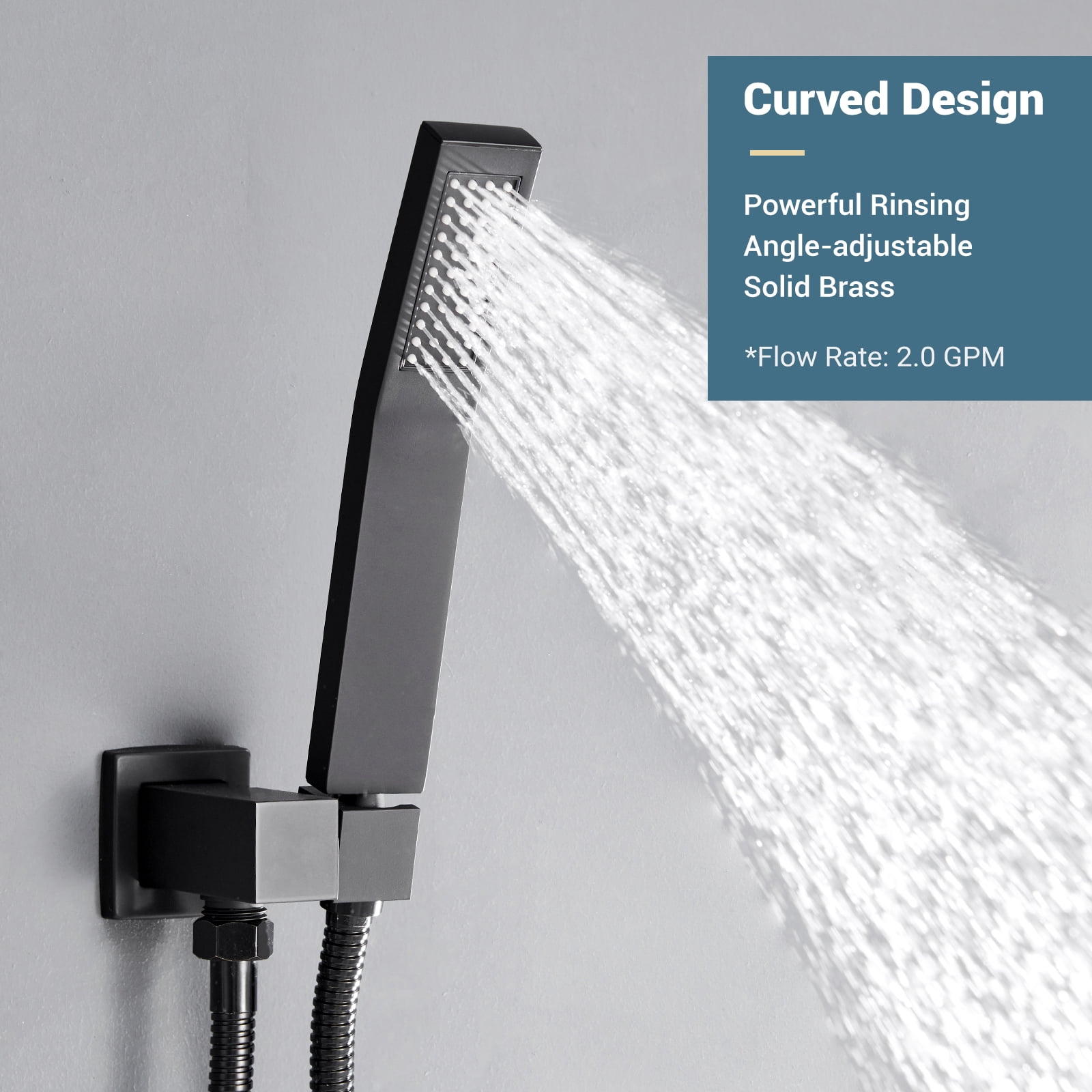 Tub Shower Faucets Sets Complete Brushed Gold Bathtub Shower System with Tub Spout, Bathtub Faucet Set Tub and Shower Faucet Combo Trim Kit with Rough-in Valve