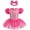 Pink lace, variant on QEFJNO 3M-18M Baby Girls Princess Bodysuit Dress Infant Halloween Christmas Birthday Romper Tulle Dresses with Headband