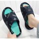 thumbnail image 1 of Zapatillas de verano, zapatos gruesos de diseñador con estampado de dibujos animados para hombre, chanclas para mujer, chanclas de plataforma para parejas, sandalias Excremen 43 Gao Jinjia LED, 1 of 2
