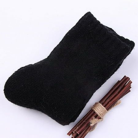 

ANLV Winter Socks 1 Pair Coldproof Ribbed Cuffs Stylish Fall Winter Unisex Casual Thick Knitted Crew Socks