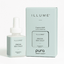 Illume Fresh Sea Salt Pura Refill – Clean, Ocean-Inspired Fragrance, Long-Lasting, 0.34 fl oz