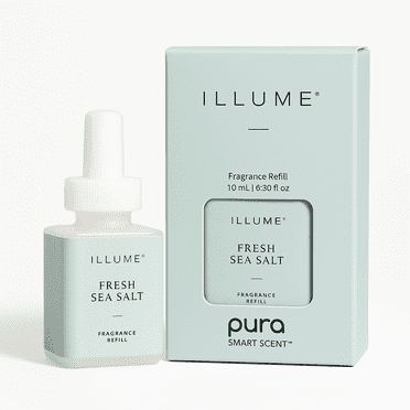 Illume Fresh Sea Salt Pura Refill – Clean, Ocean-Inspired Fragrance, Long-Lasting, 0.34 fl oz