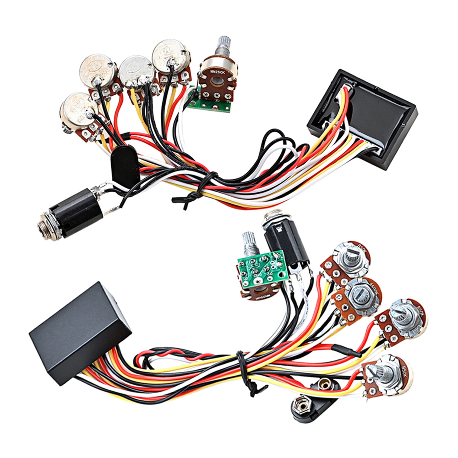 Apooke Prewired Bass Preamp Circuit Pickup Active Passive EQ