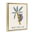 thumbnail image 3 of Stupell Industries Hello Little One Koalas Quotes and Sayings Painting Gold Floater Framed Canvas Art Print Wall Art, 17 x 21, 3 of 9
