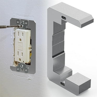 NOGIS Wall Plate Spacer,Metal Single Gang Device Leveler,Flush Fit Leveling Plate,Outlet Shims, Device Level Plates For Use With Electrical Boxes And Receptacles,Steel (10 Pcs)