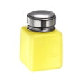thumbnail image 3 of Uxcell Solvent Alcohol Dispensers 120ml(4oz) Push Down Liquid Dispenser Pump w Stainless Steel Lid, Yellow, 3 of 6