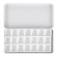 thumbnail image 1 of HLONK Watercolor Grid Paint Palette Full Storage Crate Clear Colored Beads Student Travel, 1 of 8