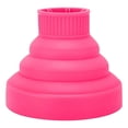 thumbnail image 1 of Difusor de silicona universal plegable resistente al calor para secador de pelo, ideal para peinar cabello rizado y para viajes. Color rosa., 1 of 5