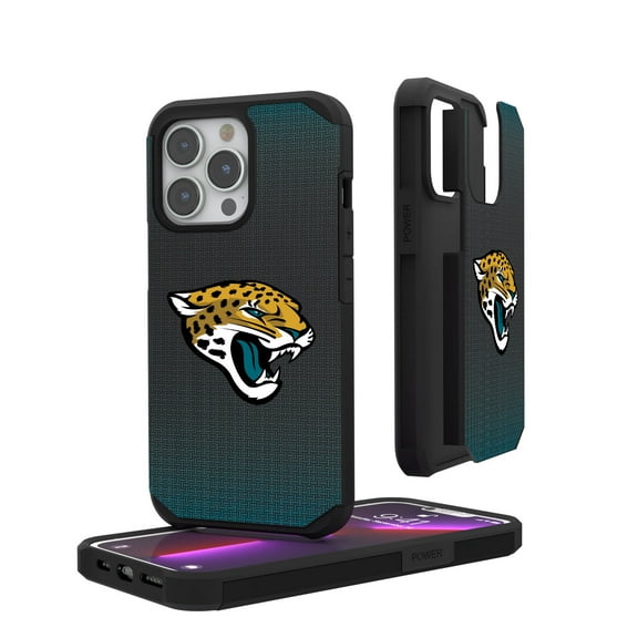 Jacksonville Jaguars Linen Logo iPhone Rugged Case