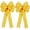Yellow, variant on Pakyozj 2 Pack Red Christmas Bows Outdoor Decorations,12”x20” Large Velvet Wreath Bow with Glitter String Gold Edge for Xmas Tree Topper Home Front Door Decor
