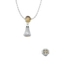 thumbnail image 2 of Delight Jewelry Two-tone 3-D Ghost with Black Crystals Mia Monkey Charm Necklace, 2 of 4