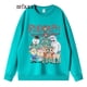 thumbnail image 3 of Sudadera con capucha de manga larga para mujer, con diseño de Rudolph, el reno de la nariz roja, informal, deportiva, de gran tamaño, para niños, linda sudadera navideña, 3 of 4