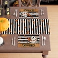 thumbnail image 3 of Stripes Spooky Boo Ghost Halloween Placemats Set of 4 Table Mats for Party Home Kitchen Dining Table Decorations 12x18 Inch, 3 of 5
