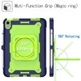thumbnail image 3 of Jiahe Cover For Apple iPad 10th Generation 2022 10.9 inch,Shockproof 360° Rotating Multi Function Handle Ring Shoulder Strap with Pen Holder,H, 3 of 8