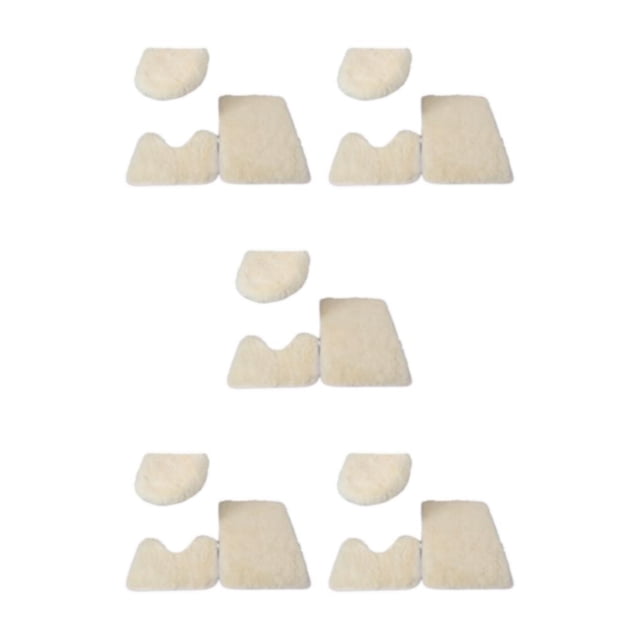 Juego de alfombrillas de baño Monstrate de PU 3 piezas antideslizante Beige Type2 NO2