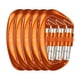 thumbnail image 1 of Carabina XINDA con Seguro de Rosca para Escalada en Roca, 5 piezas, Naranja, 1 of 7