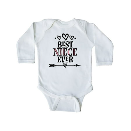 

Inktastic Best Niece Ever Gift From Aunt Gift Baby Girl Long Sleeve Bodysuit