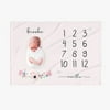 Name Personalized Baby Months Blanket