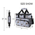 thumbnail image 3 of FORMRS Insulated Cooler Bag 24 Cans Capacity Soft Leakproof Lunch Box with Side Pockets, Purple Otters Pattern, 3 of 7