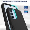 thumbnail image 4 of for Samsung Galaxy A54 5G Case: Dual Layer Protective Heavy Duty Cell Phone Cover Shockproof Rugged with Screen Protector - Military Protection Bumper Tough - Samsung Galaxy A54 2023, 6.4inch, Black, 4 of 8