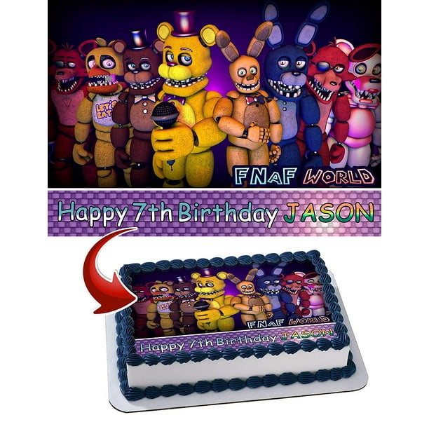 Five Nights At Freddy S Edible Cake Topper 11 7 X 17 5 Inches