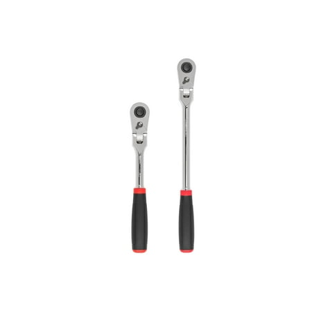 

TEKTON 1/2 Inch Drive Flex Head Quick-Release Comfort Grip Ratchet Set 2-Piece (10-1/2 14 in.) | SRH92302